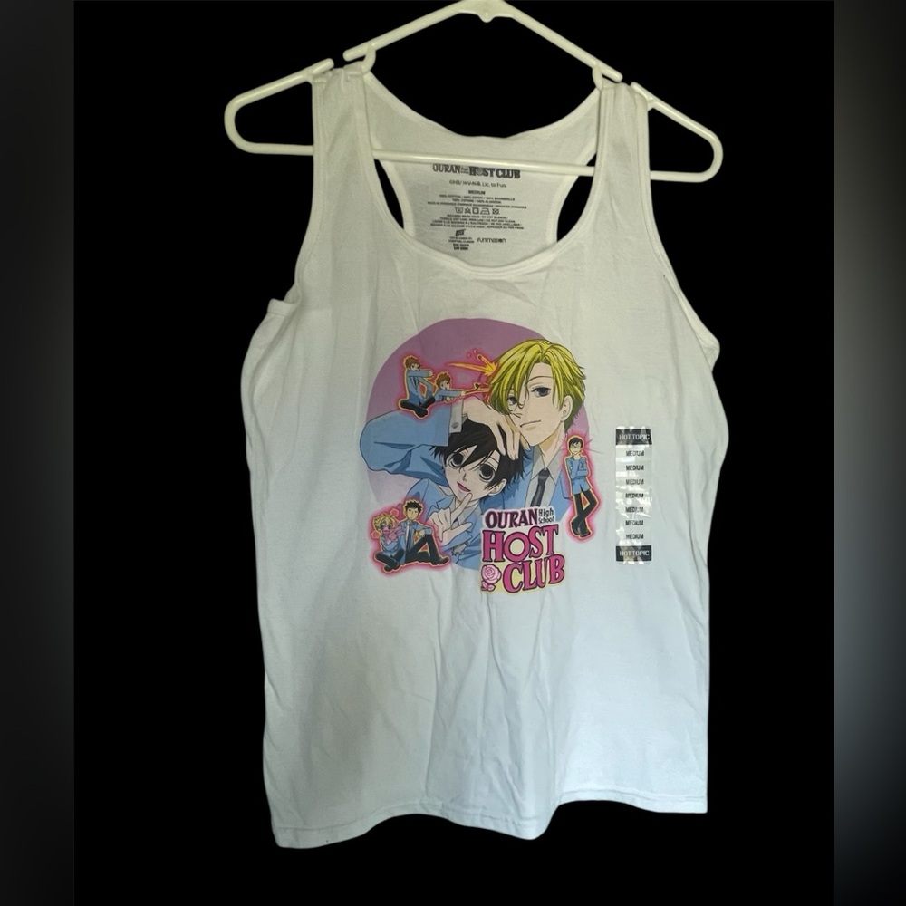Graphic Tank Top and Black/Navy Blue Tops Set